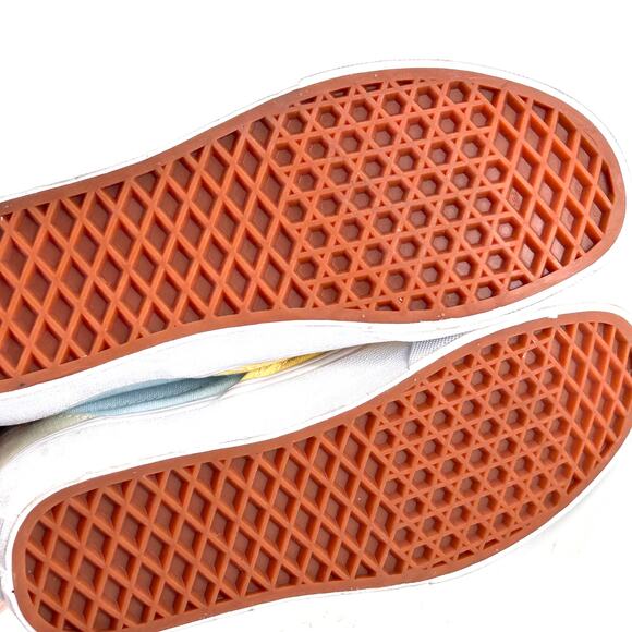 Vans Pastel Block Classic Slip-on Flats 5.5 Yellow Blue Green Sneakers Women's - Picture 4 of 7